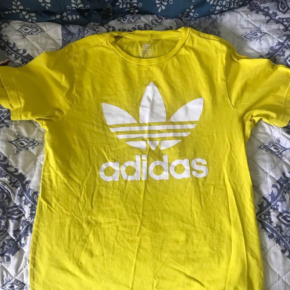Adidas yellow t shirt